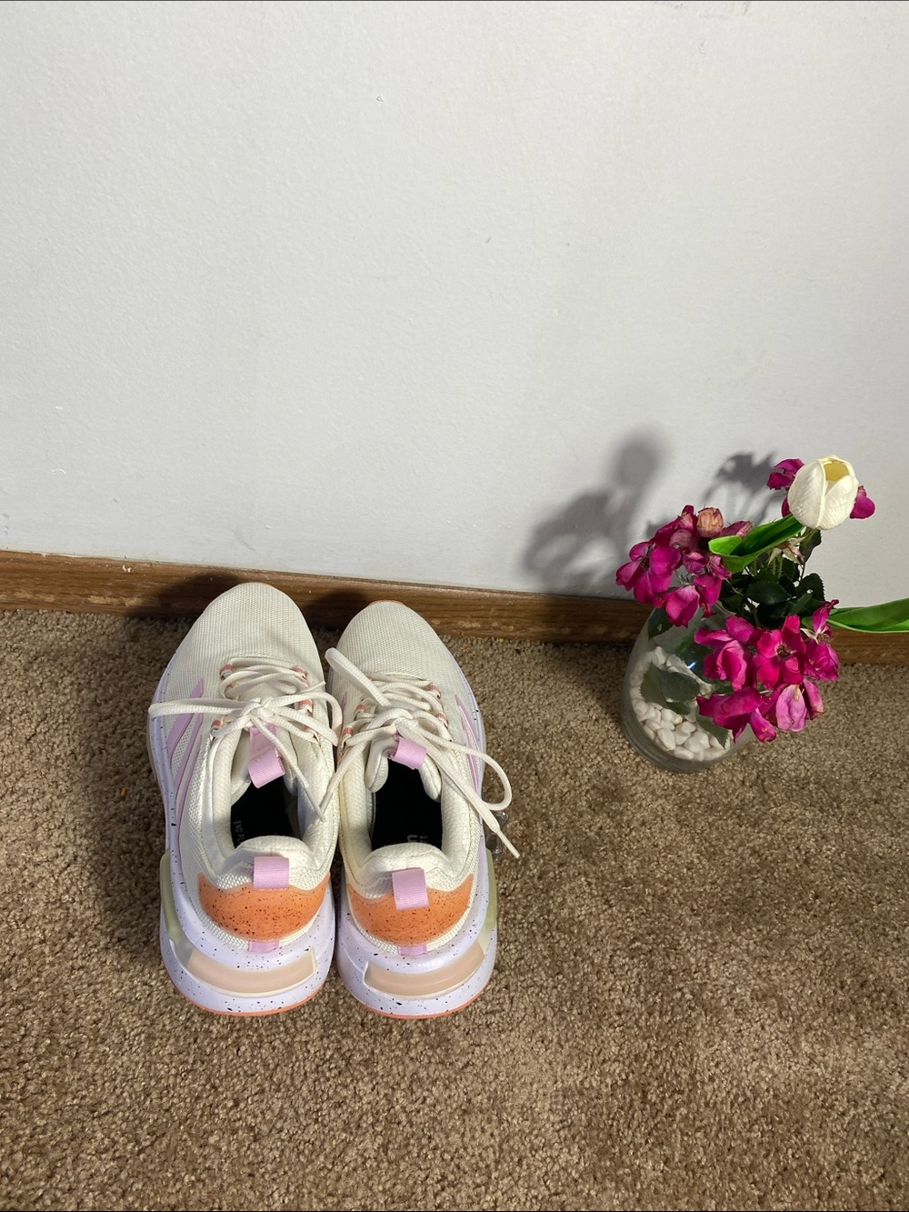 ADIDAS WOMEN'S RACER TR23 SHOES SNEAKER OFF WHITE ORCHID BEIGE SIZE 10 - Picture 3 of 11